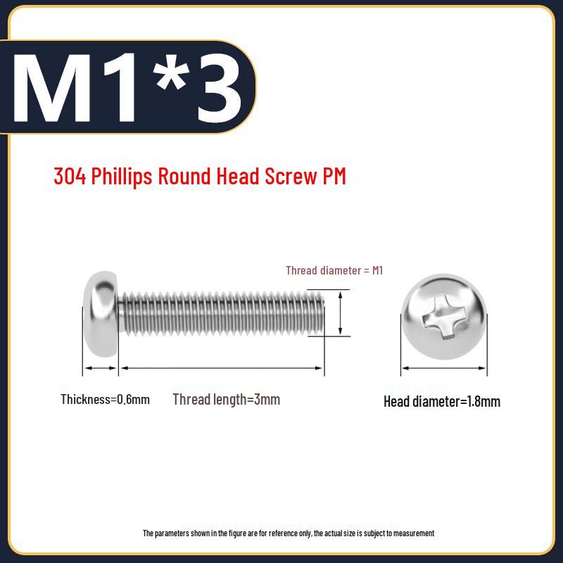 Yigu Direct 304 Edelstahl Kreuzschlitz Senkkopfschrauben M6-M10 Maschinengewinde