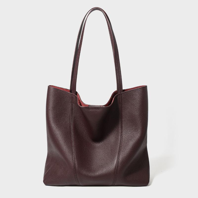 Tote Bag, Shopping Bag, Large Capacity for Commuting To Work, Ladies' Shoulder Bag, Casual Genuine Leather