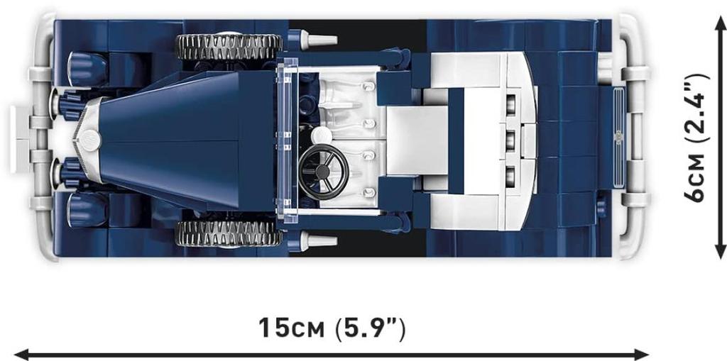 Cobi Historical Collection #2262 Horch 830BK Cabriolet (German Army) 135 Scale
