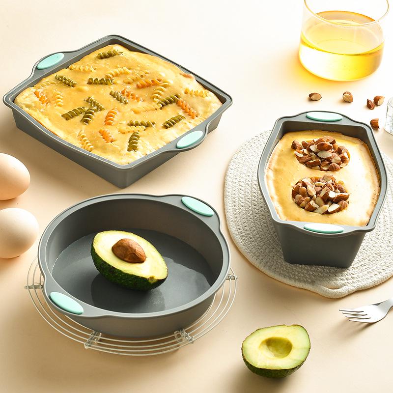 Stampo per Torta in Silicone Resistente al Calore per Forno e Microonde - Ideale per Torte al Forno, Tostate e Chiffon
