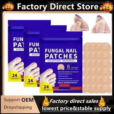 Parches para Reparación de Uñas Pegatinas Removedoras de Hongos en Uñas Tratamiento para Hongos en Uñas de los Pies Fuerza Extra Durante la Noche Para Uñas Dañadas y Descoloridas
