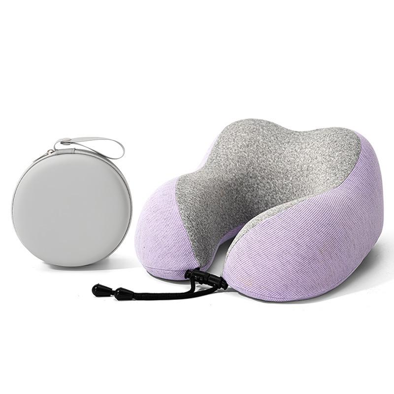Four Seasons U-Shaped Memory Foam Neck Support Pillow for Travel and Office