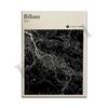 Barcelona. Seville. Bilbao. Madrid. Almeria. Spain City Color Map. Wall Art. Poster
