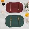 Nordic Retro Faux Leather Placemat: Waterproof, Oil-Proof, Insulated, Anti-Scald Table Mat for Household Use