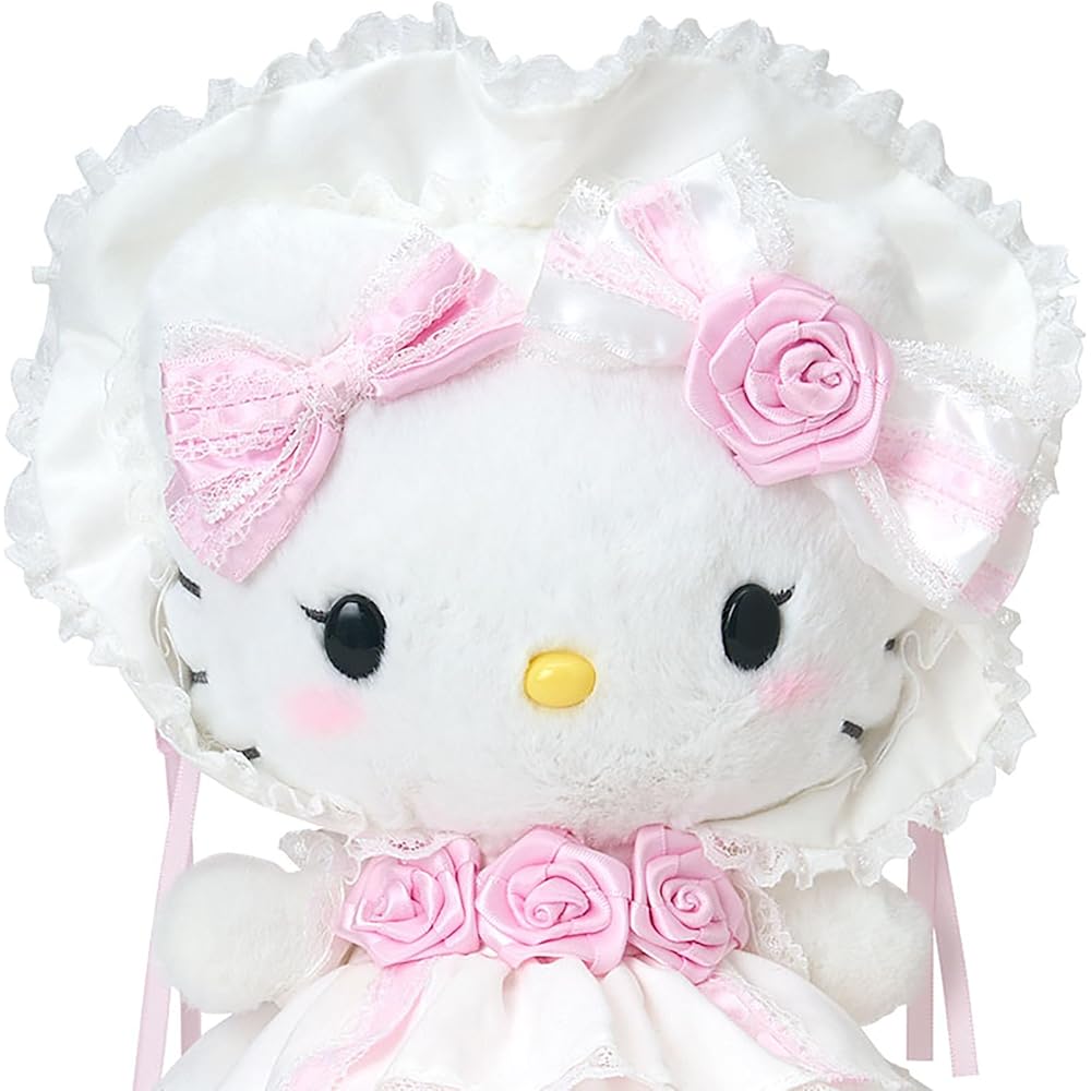 Sanrio Hello Kitty Plush Toy White Frill 3 Years and Up Soft Stuffed Animal
