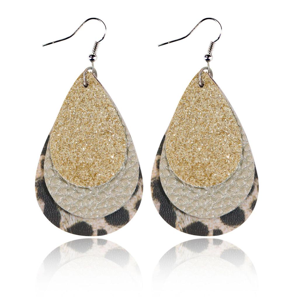 Stylish PU Leather Earrings: Creative Designs & Shapes