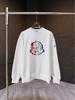 Meng Family Autumn/Winter Couple Hoodie with Badge Embroidery - Casual Breathable Round Neck Top