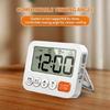 Digital Alarm Clock with 99:59 Down Count, Two Alarm Functions, Foldout Stand and Wall Hanging for Kitchen Office Use Daily Indoors