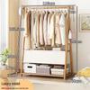 Zhaiwanjia Modern Solid Wood Floor Coat Rack