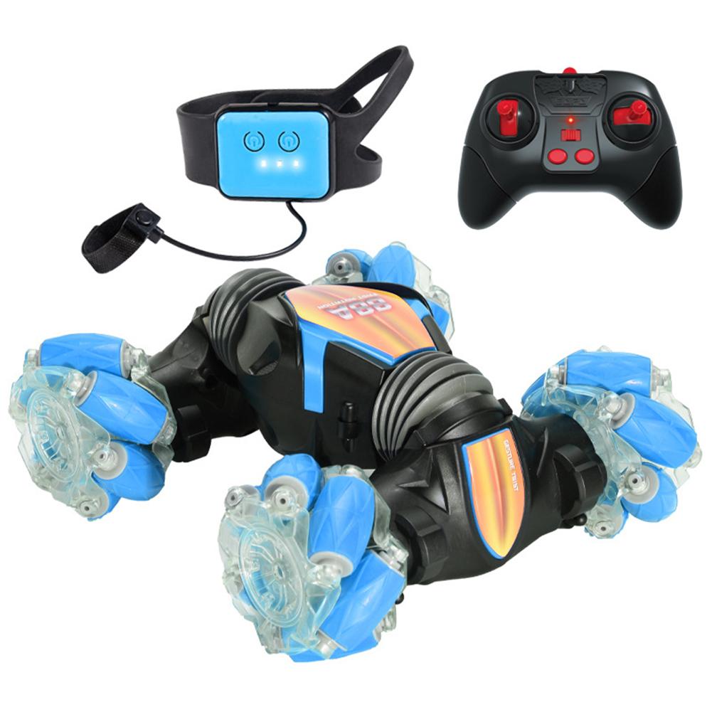 

4WD 2.4GHz Gesture RC Car Offroad 360 Degree Rotation Gesture Sensing RC Stunt Car for Boys Girls 6-12 Birthday Gifts for Kids синій