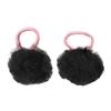 1 Pair Kids Afro Puff Ponytail Extension with Hair Tie Natural Looking Children Wrap Around Synthetic Messy Curly Hair Bun