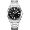 CITIZEN Wristwatch COLLECTION 3-hand Model Light-powered Eco-Drive 5 ATM Water-resistant Basic Silver Black AS1080-65E Mens