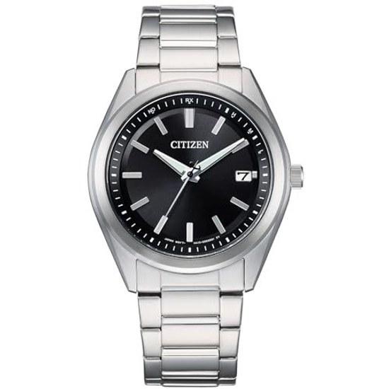 CITIZEN Wristwatch COLLECTION 3-hand Model Light-powered Eco-Drive 5 ATM Water-resistant Basic Silver Black AS1080-65E Mens