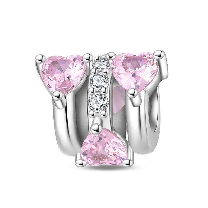 Neworiginalcopper Charm Bead Mother'S Day Love Heart Family Pendant Fits Bracelet Womens Jewelry Gift