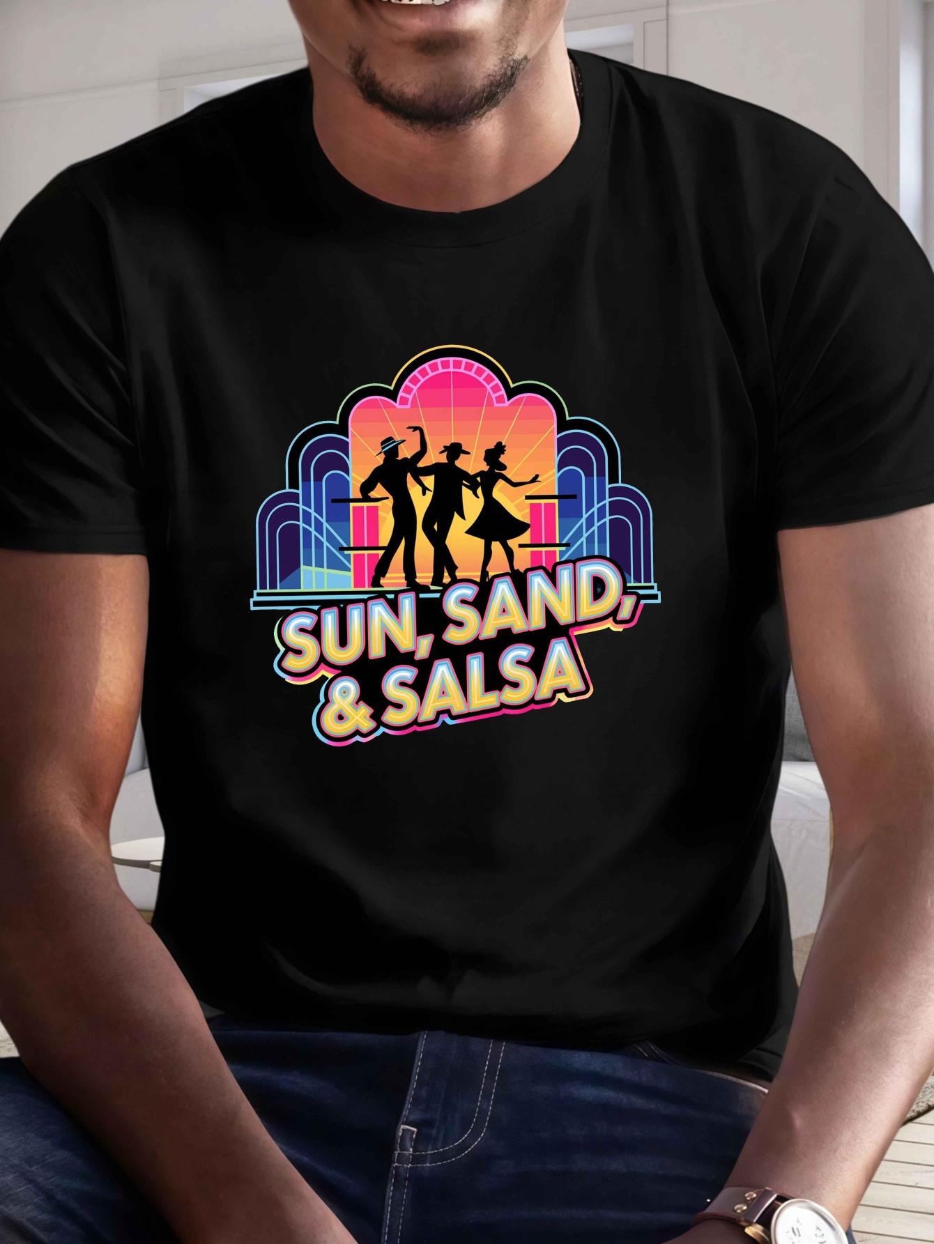 Sun Sand Salsa Print Tee Shirt XS