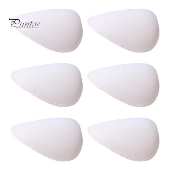 

3 пары пенопластовых подплечников для женщин и мужчин, вшитая губчатая подушка высокой плотности с клейкими полосками, дышащий усилитель плеч для пиджака, костюма, пальто белый