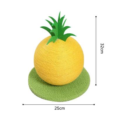 Ananas a Pomeranč Kočka Chytací Míček Hračka Kočičí Škrabadlo Hračka na Broušení Drápků Kočičí Uchopovač Potřeby pro Domácí Mazlíčky