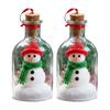 Christmas Snowman Message In A Bottle Recordable Voice Message Bottle Ornament Snow Scene In Nostalgic Bottle Decoration Holiday Keepsake Gift