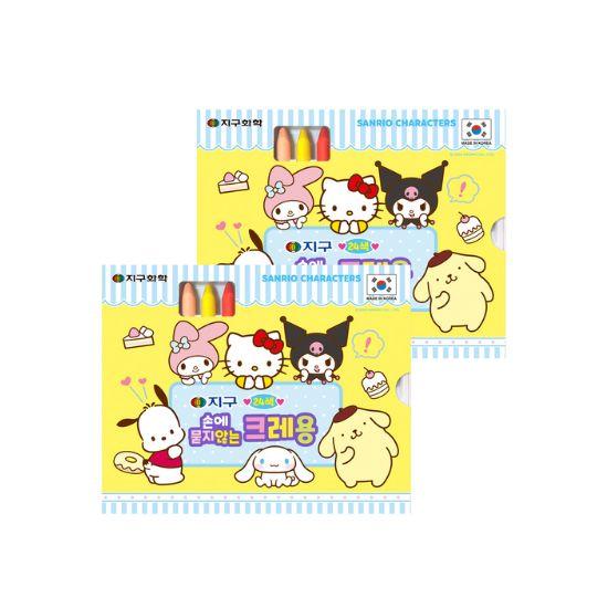 Globe Chemical Sanrio Characters Wash-Free Crayons (24 Colors)