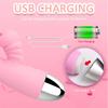 2 In 1 Licking Machine Vibrator For Women Clitoris Stimulator G-Spot Powerful Vibro Dildo Wand Female Clit Sucker Adult Sex Toys