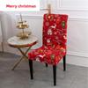 Stretchable Dining Table Chair Cover Christmas Elastic Office Chair Slipcover Simple Seat Cover