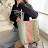 1 Canvas Commuting New Retro Floral Summer Work Shoulder Bag Cloth Bag Large Capacity Armpit Bag