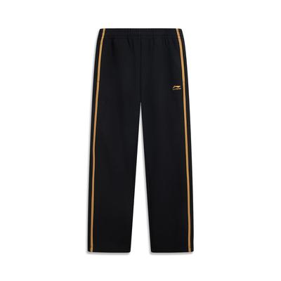 Li Ning Sports Lifestyle Series Loose Fit Logo Embroidered Letter Sweatpants Men Bottoms AKLVA11-2