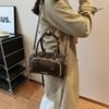 Vintage Top-handle Bags For Women Winter New Designer Handbags Luxury Retro Shoulder Cross Body Bag Mini Bowling Bags