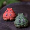 Creative Horned Frog Ornamen Purple Clay Tea Pet Fish Tank Landscaping Decor Tea Table Decoration Tea Pets Office Desktop Decor