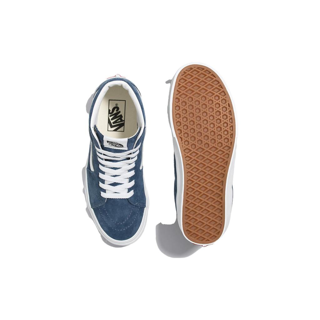 Vans Sk8-Hi Zamsz Świński - Vintage Indigo Buty Unisex Niebieskie VN0007NSAHU