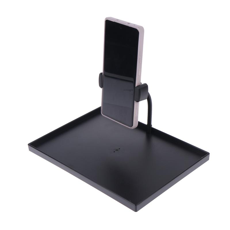 Microphone Stand Sound Card Tray 1 Set Sturdy Plastic Bracket Easy Install for Live Streaming Vlogging Online Class