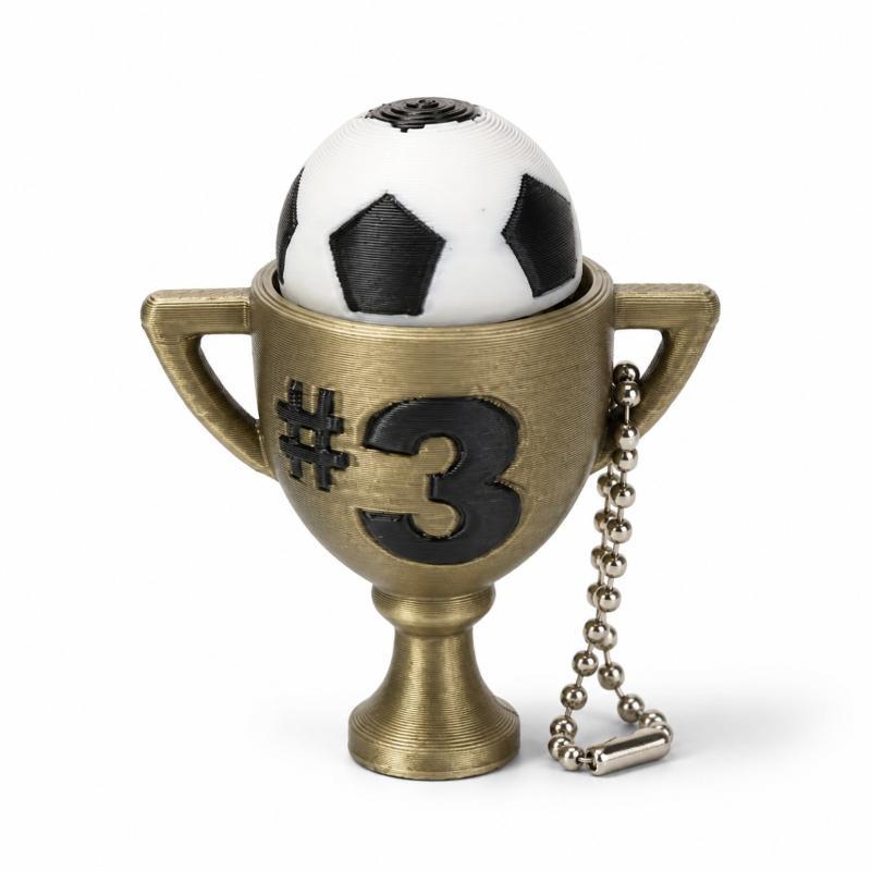 Trofeo Sportivo a Sfera Stampato in 3D Giocattolo Antistress Portachiavi Clicker Ciondolo Ecologico in PLA