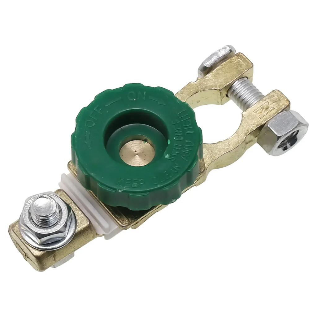 1PCS Heavy Duty Battery Disconnect Isolator Cut Off Switch 12V 24V Green 17MM Fits Standard Negative Terminal Car Parts