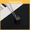 Nier Automata Geometric Alloy Pendant Necklace With Minimalist Cubic Design For Anime Fans