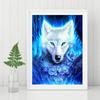 Popular 5D Diy Cross Stitch Animal Wolf Painting Full Drill Cross-Stitch Crafts Kit Wall Sticker Home Decor