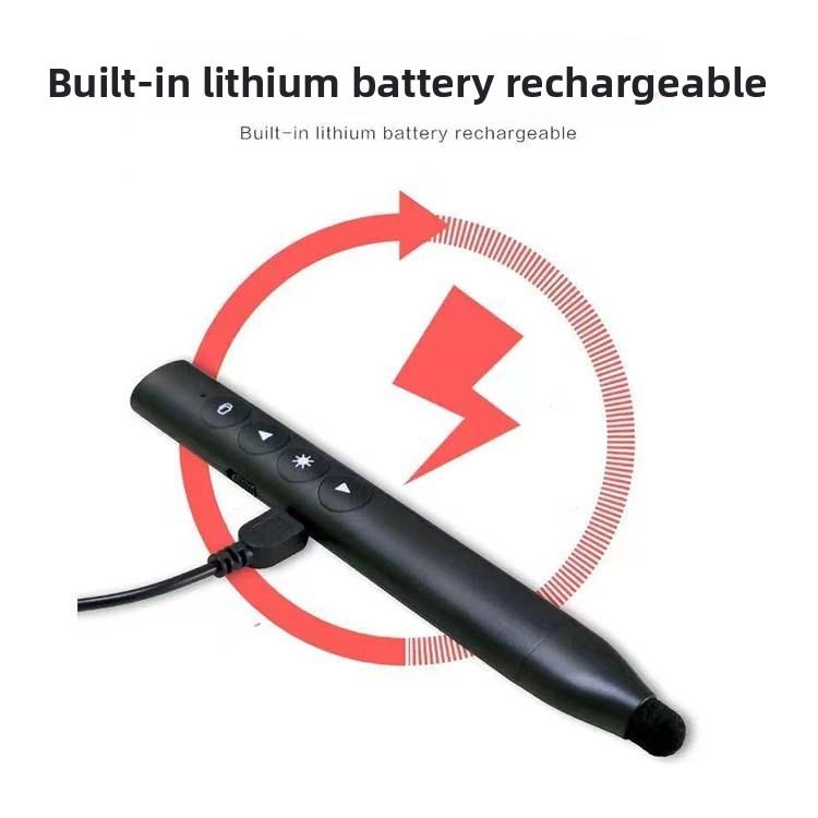 TB-1008 Rechargeable USB-Charging Infrared Support Page Turning PPT Flip Pen Classroom Multimedia Touch Screen Electronic Stylus