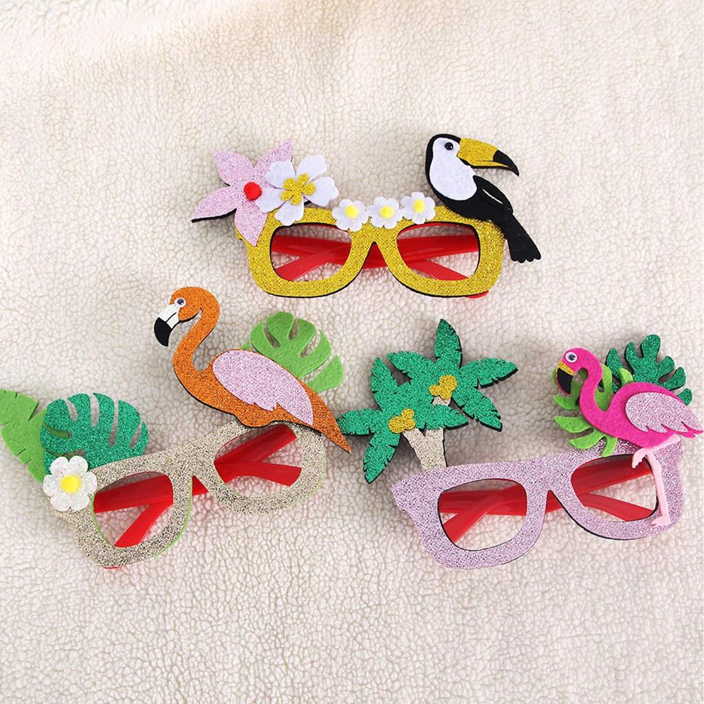 Hawaiian Party Glasses 8 Pieces Dress Up Sunglasses Beach Party Eyeglasses For Themed Events Vacation Bars Summer Camp Barbecue