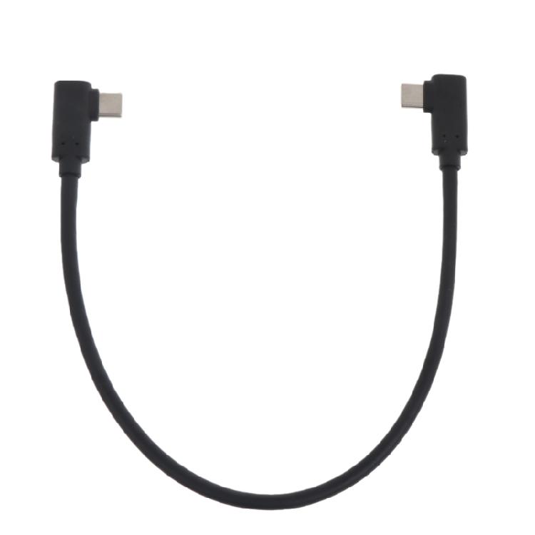 Double Elbow USB Type C to USB C Cable PD 60W Fast Charge 10Gbps Data Sync Cord