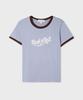 WHO.A.U Rock Lettering Ringer T-Shirt(F) / Whrag3721F