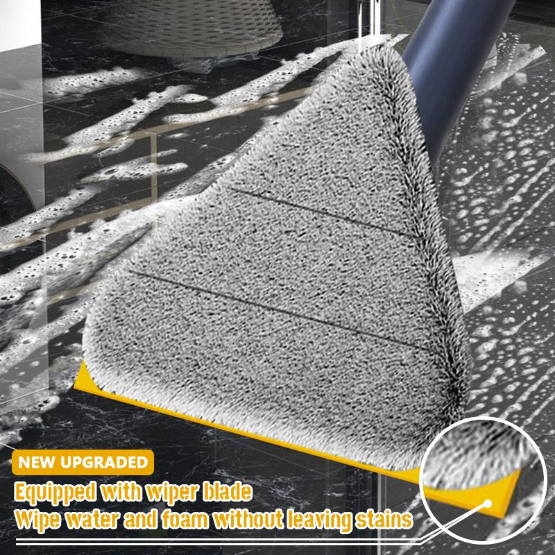 360 Degree Rotatable Cleaning Mop Triangular Squeeze Rotary Wiper Cleaning Floor Glass Ceiling Wall Cleaner Mop Broom Clean Tool