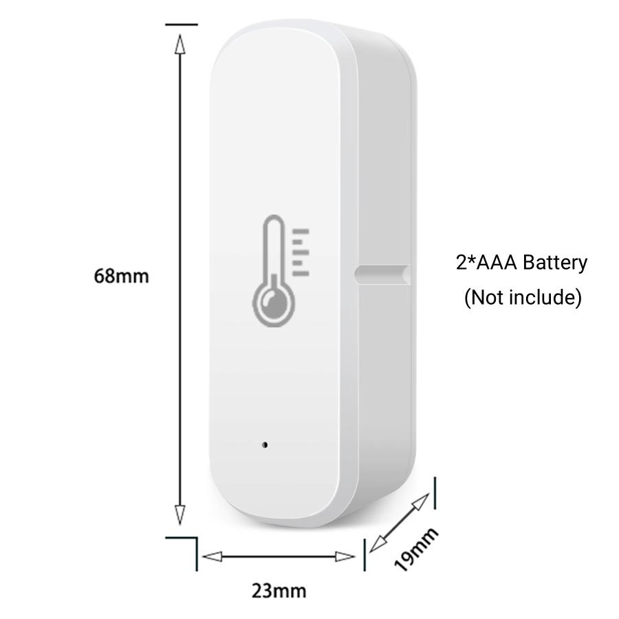 

Zigbee Temperature Humidity Sensor Home Indoor Hygrometer Thermometer Smart Life App Remote Monitor Work With Alexa Zigbee2MQTT