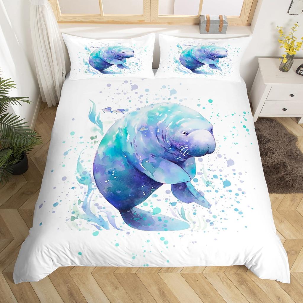 Bubble Duvet Cover Sets For Kids Boys Girls Queen King Lightweight Quilt Cover Underwater Themed Bedding Set Room Decor No Quilt