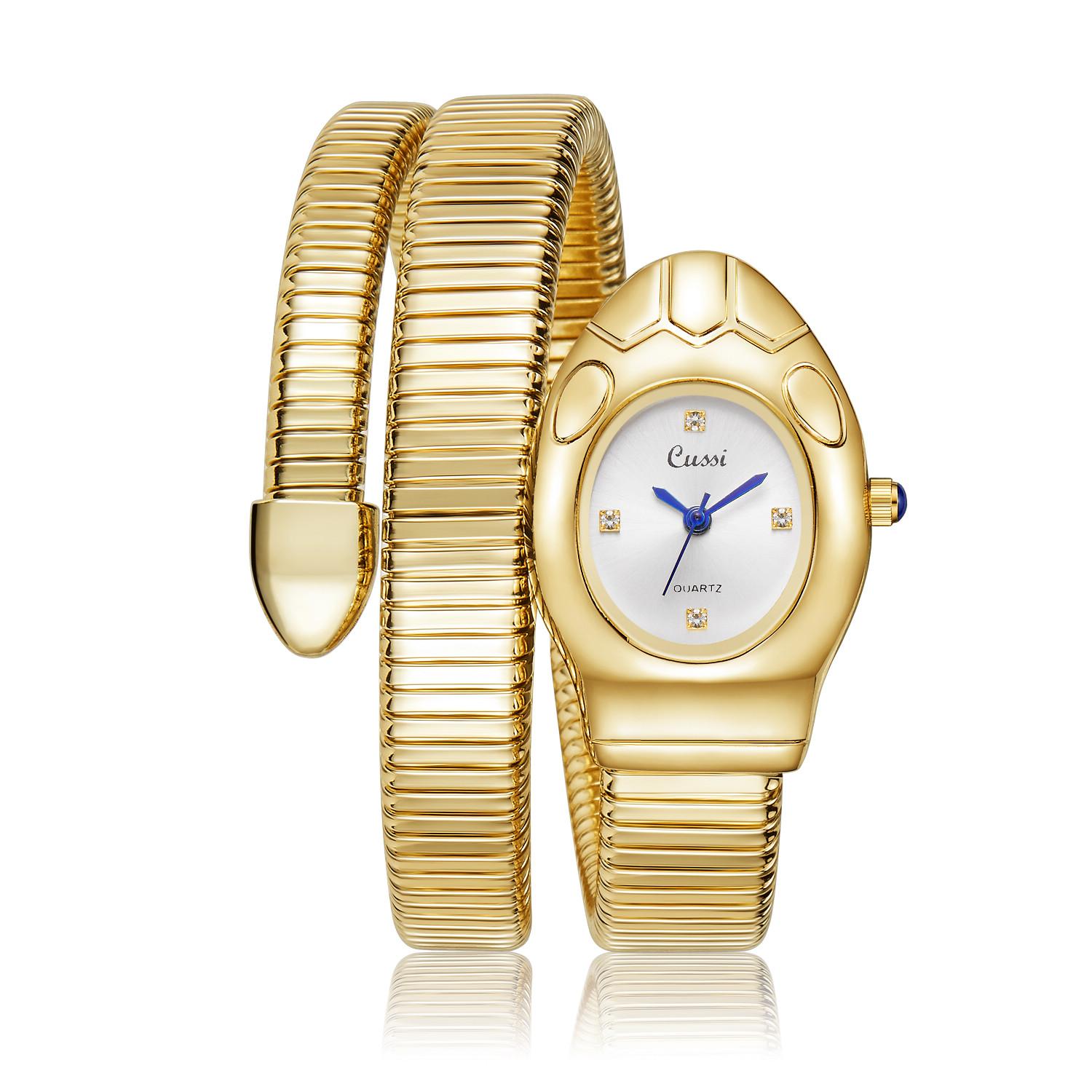

Women s Quartz Bracelet Watch Creative Zodiac Snake Commemorative Watches