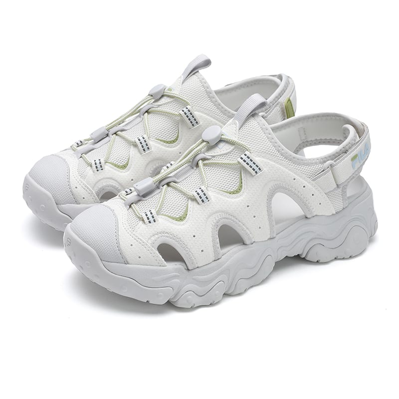 Fila FLUID 5 SANDAL Cat Paw, River Trekking Girlish Beach Sandals Women's White Gray F12W522401FSN