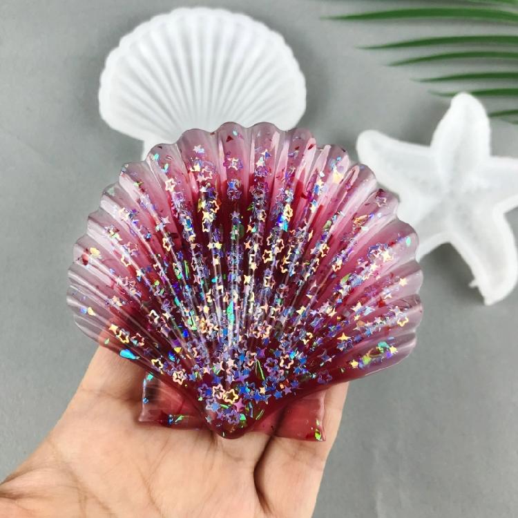 Starfish Resin Molds Silicone Wall Decor Mold Seashell Casting Epoxy Resin Molds