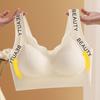 L-XXXL Women's Seamless Underwear Fixed Cup Wireless Sports Bra Large Size Gathered Vest