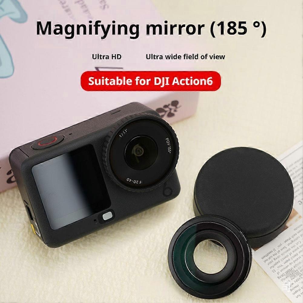 Camera Wide Angle Lens for Action 6 Camera 185 Degrees Wide-Angle Lens Filter