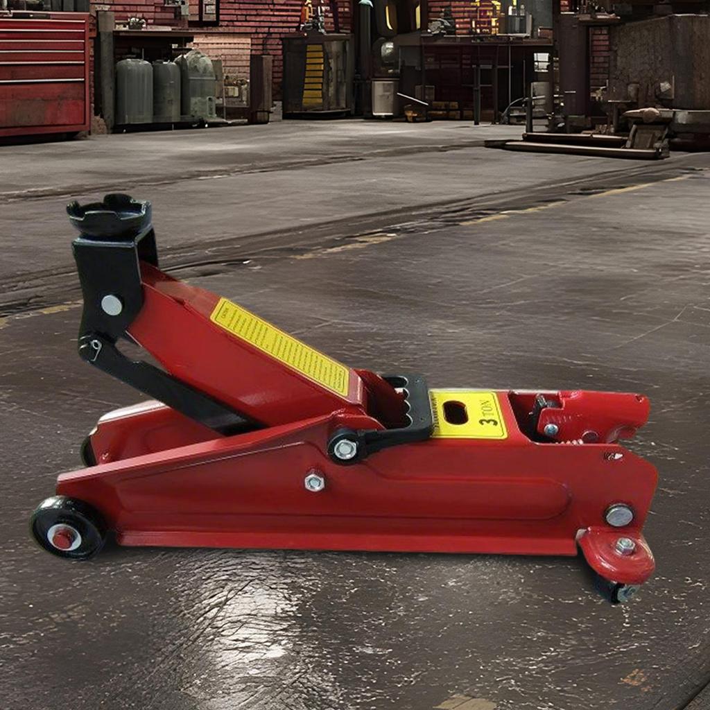 Hydraulischer Wagenheber Schwerlast-Autojack 3 Tonnen Reparaturwerkzeuge Zum Nivellieren Anhängerbefestigung Reifen Geländewagen Motorrad Garage Reise