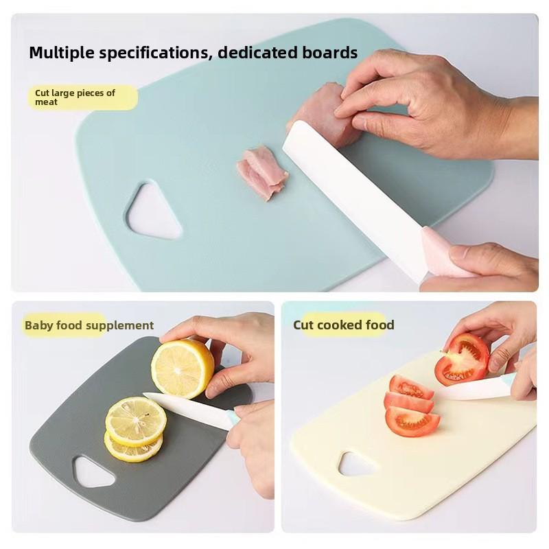 Nordic-style Kitchen Household Fruit Supplementary Food Cutting Board Double-sided Classification PP Plastic Cutting Board 3PCS