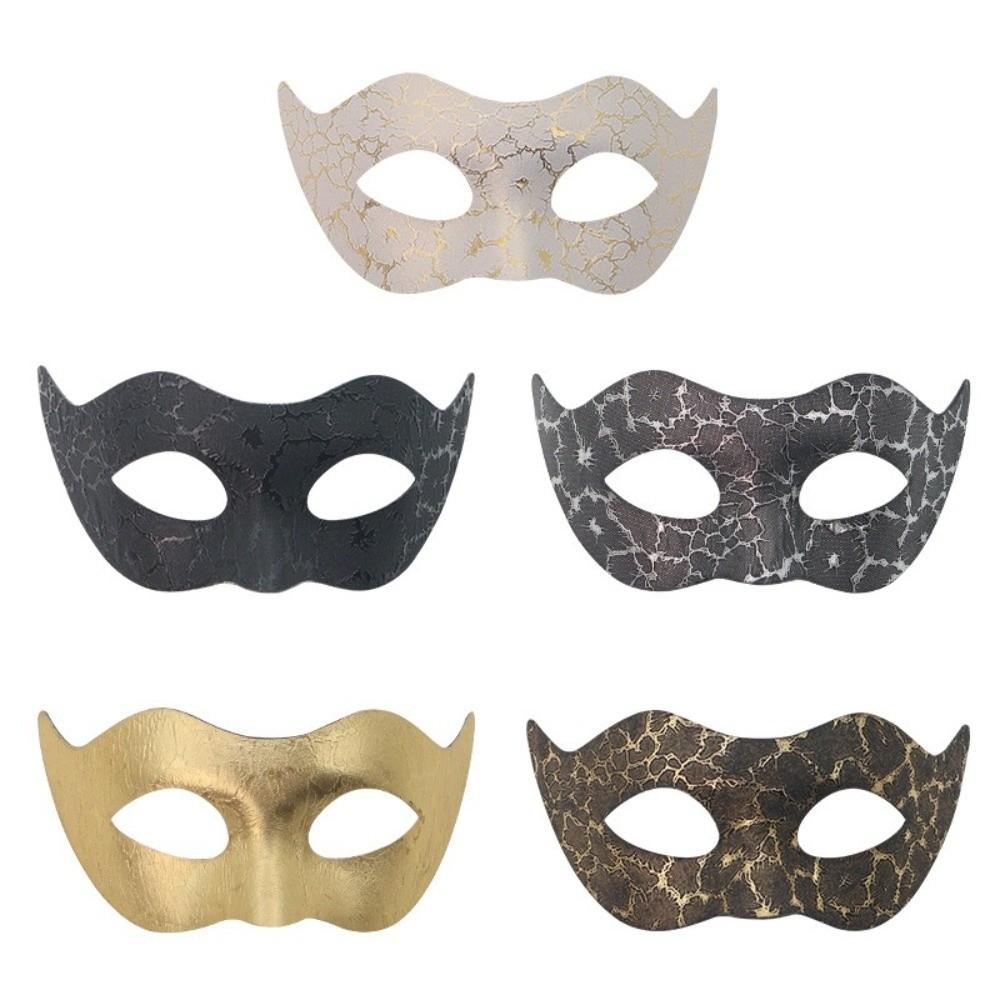 Plastic Jazz Mask Reusable Half Face Mask Retro Halloween Masks Christmas